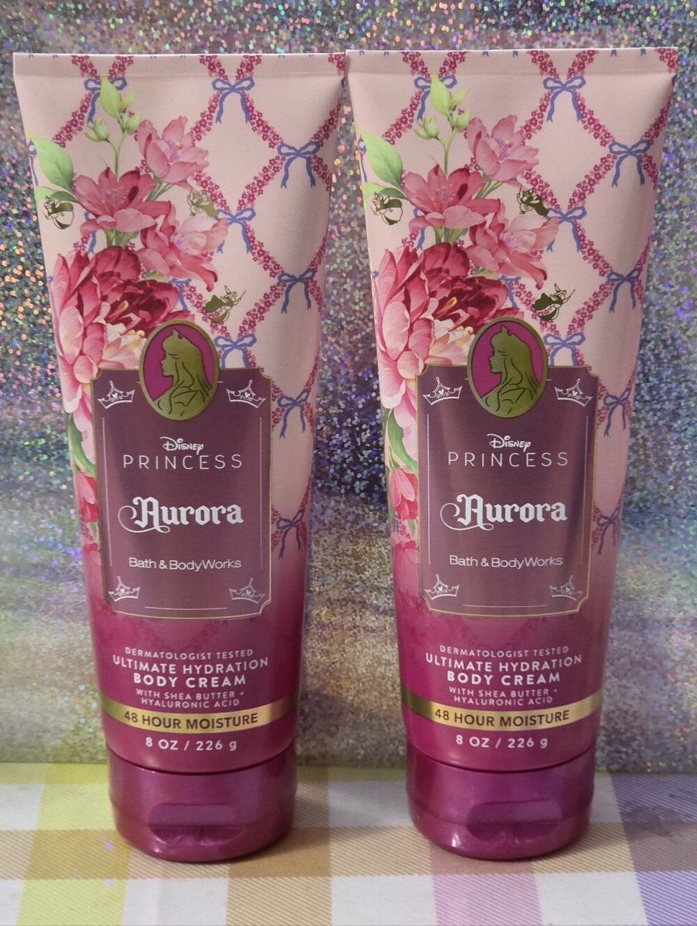Bath & Body Works Disney Princess Aurora Ultimate Hydration Body Cream Set of 2